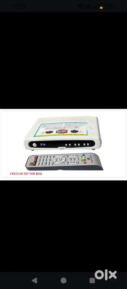 Fastway White set-up box and Free dish with remote and antena CHATRI