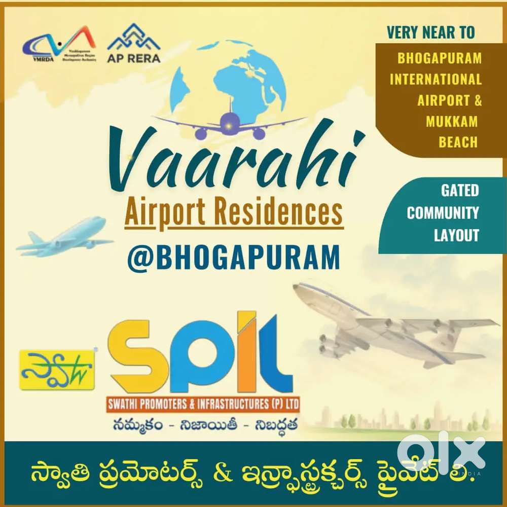 Plots with approved from VMRDA & AP RERA.