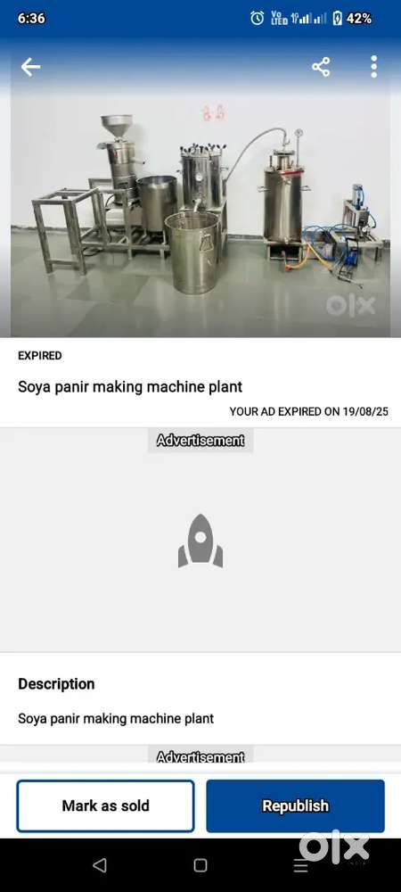 Soya panir making machine sale
