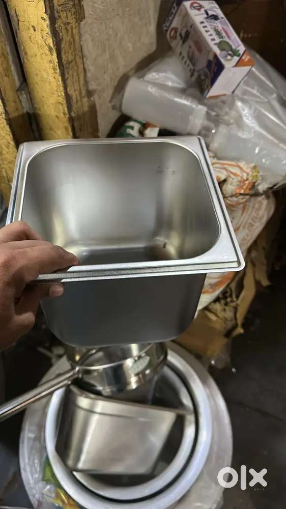 Chaap counter,sink , cylinder, Ss working Table,  3 burner bhatti