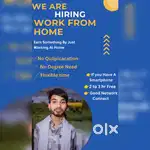 Work from home, office work, Part time work