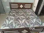 Double bed with box and mattress