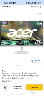 ACER 32 Inch Monitor In warranty