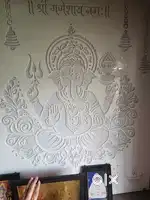 Mandir ganesh back sheet and front design