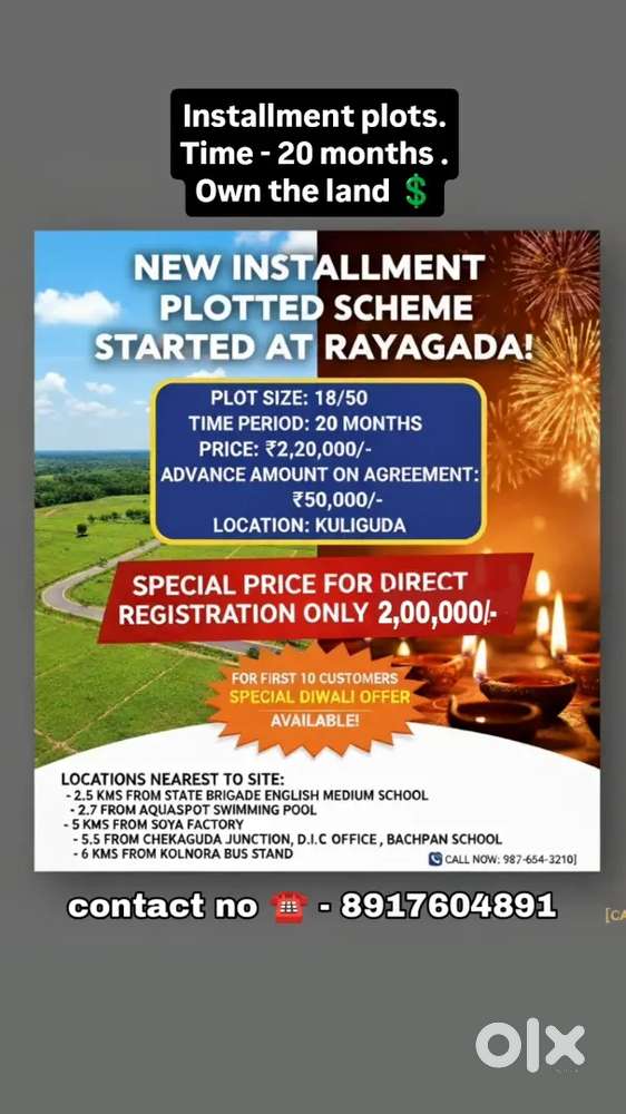 INSTALLMENT PLOTS FOR SALE