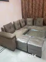 New L shape 7 sitter sofa with table only 15 days Old