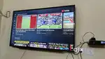 Sony LED 55 Inch with 7 Seater Designer Sofa with Round Glass Top Tb'e