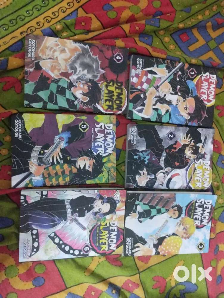 Demon slayer( kimetsu No Yaiba) vol 1,2,3,4,5,6