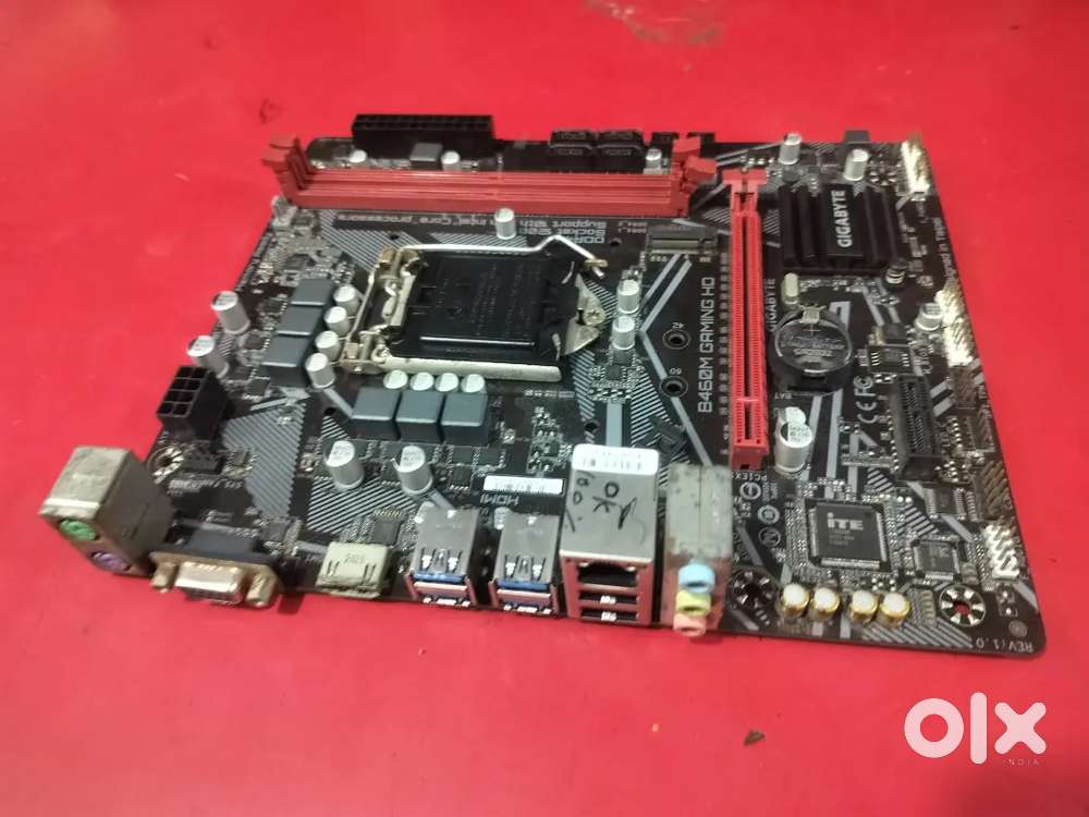 Gigabyte B460M gaming HD motherboard perfect working and new looking