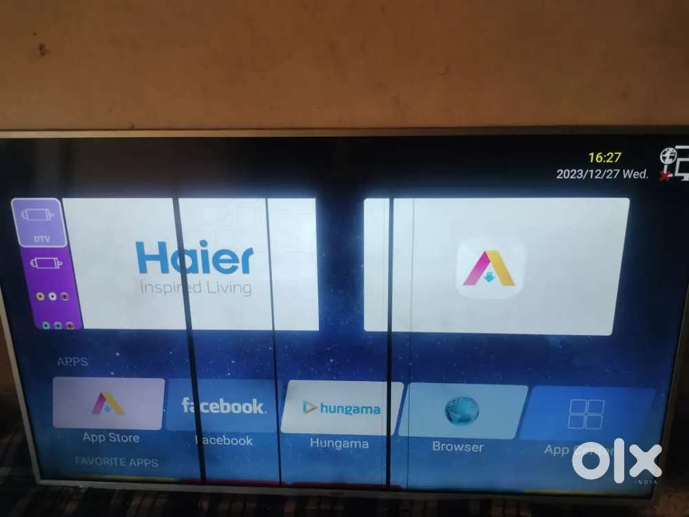 50 inch Haier 4k smart LED tv sirf 3 line hi 12000/- repair ho jaiga