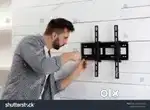 LED TV installation Field Work.