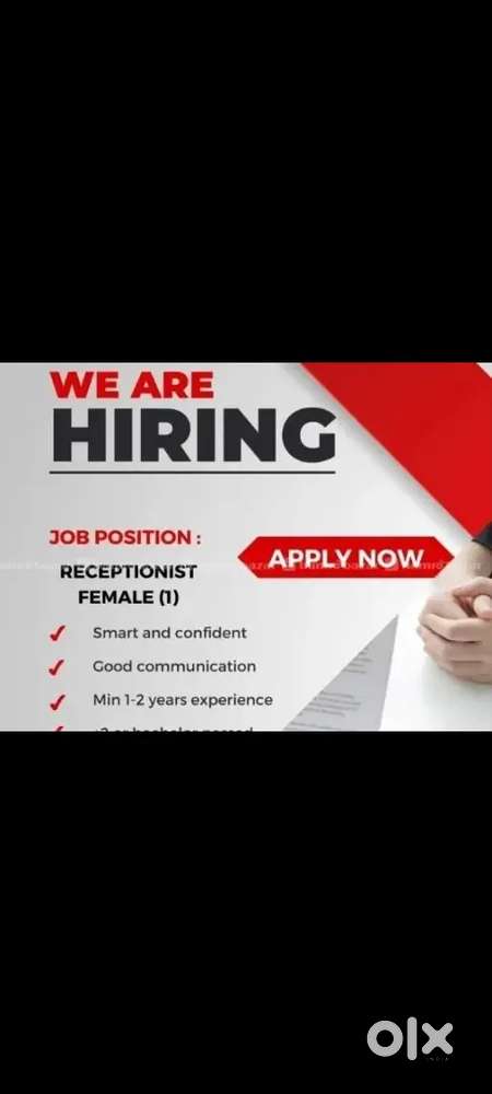 Female urgently needed for receptionist work at clinic