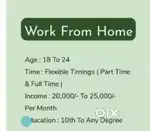 Work from home, calling realated work