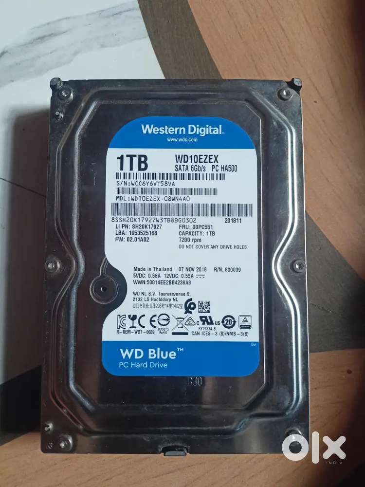 New WD Original Hhd 1Tb