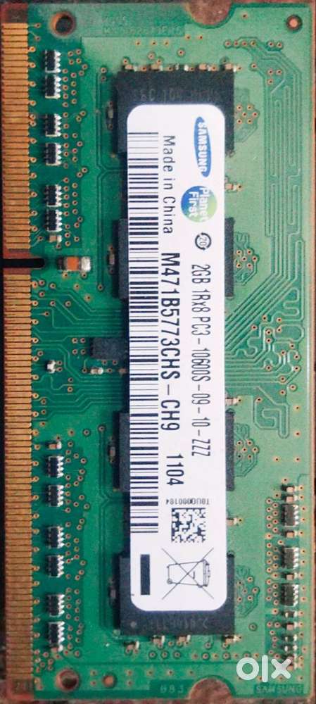 Samsung 4GB (2×2GB) DDR3 Laptop RAM  Tested & Working