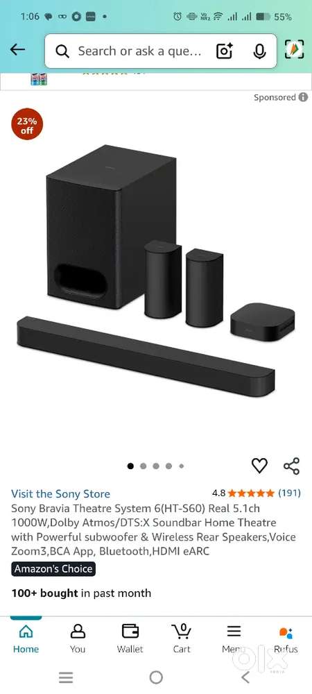 Sony Home Theatre - S60