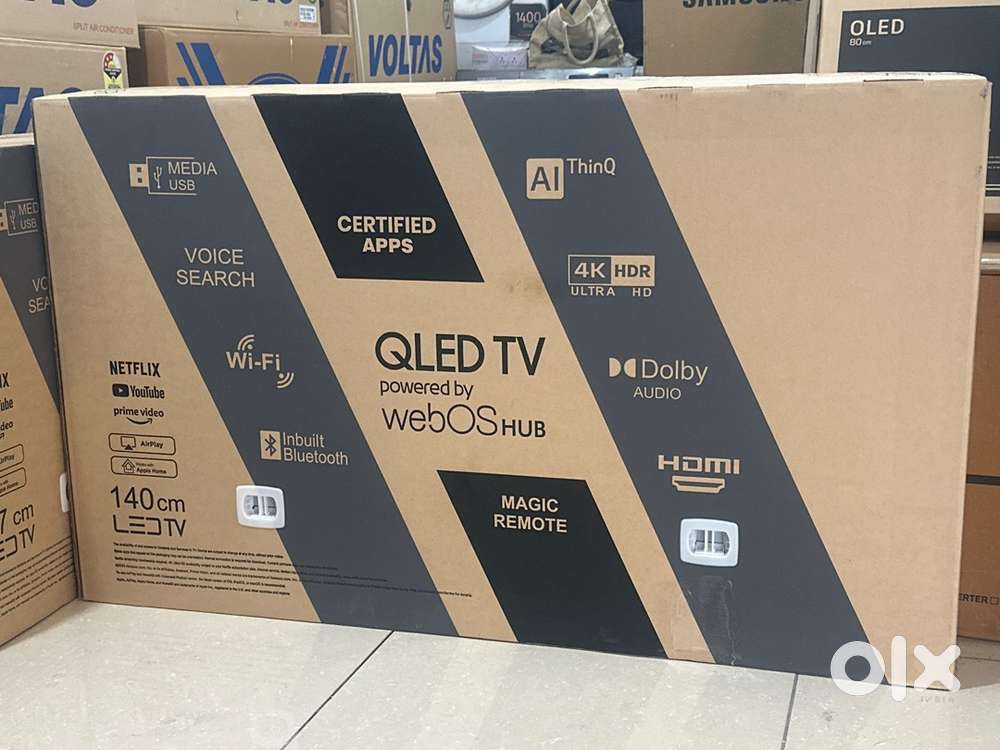Qled tv 55 inch smart led 4k magic remote 140cm Dolby sound HDMI