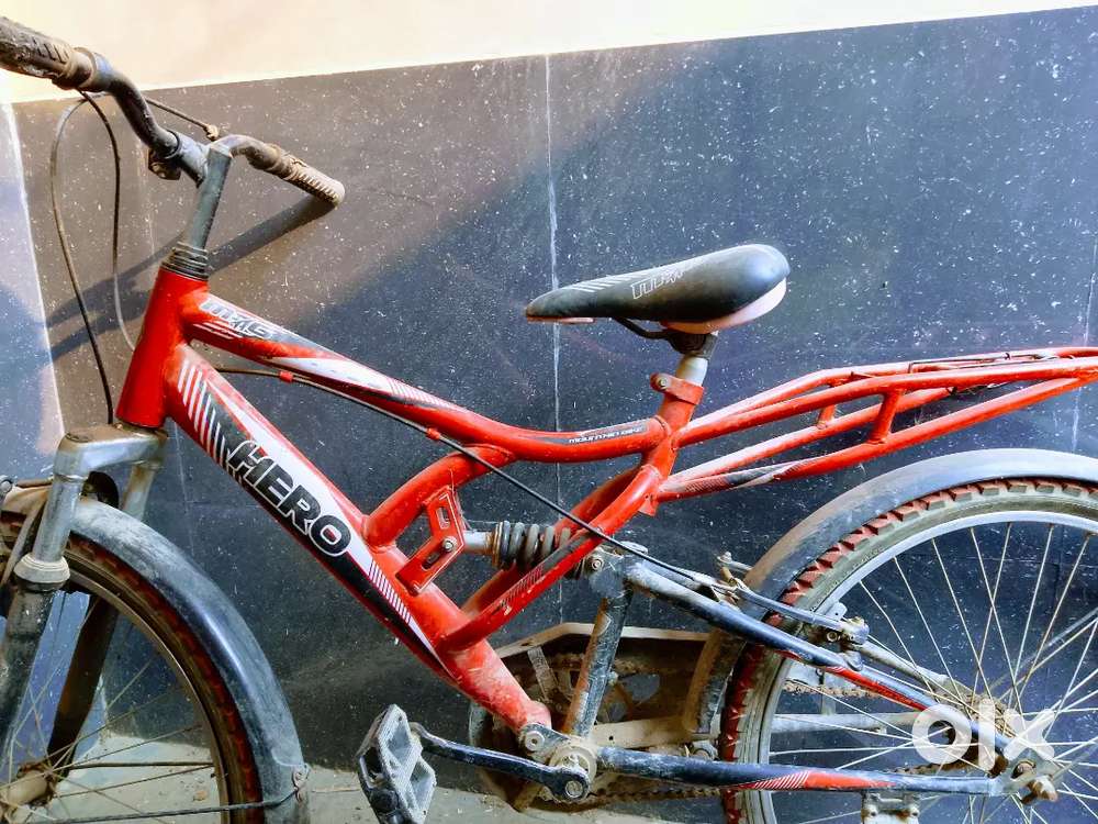 Red and black hero bicycle for adult and teens