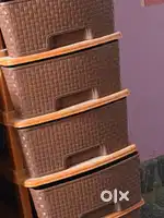 Brown draw shelf