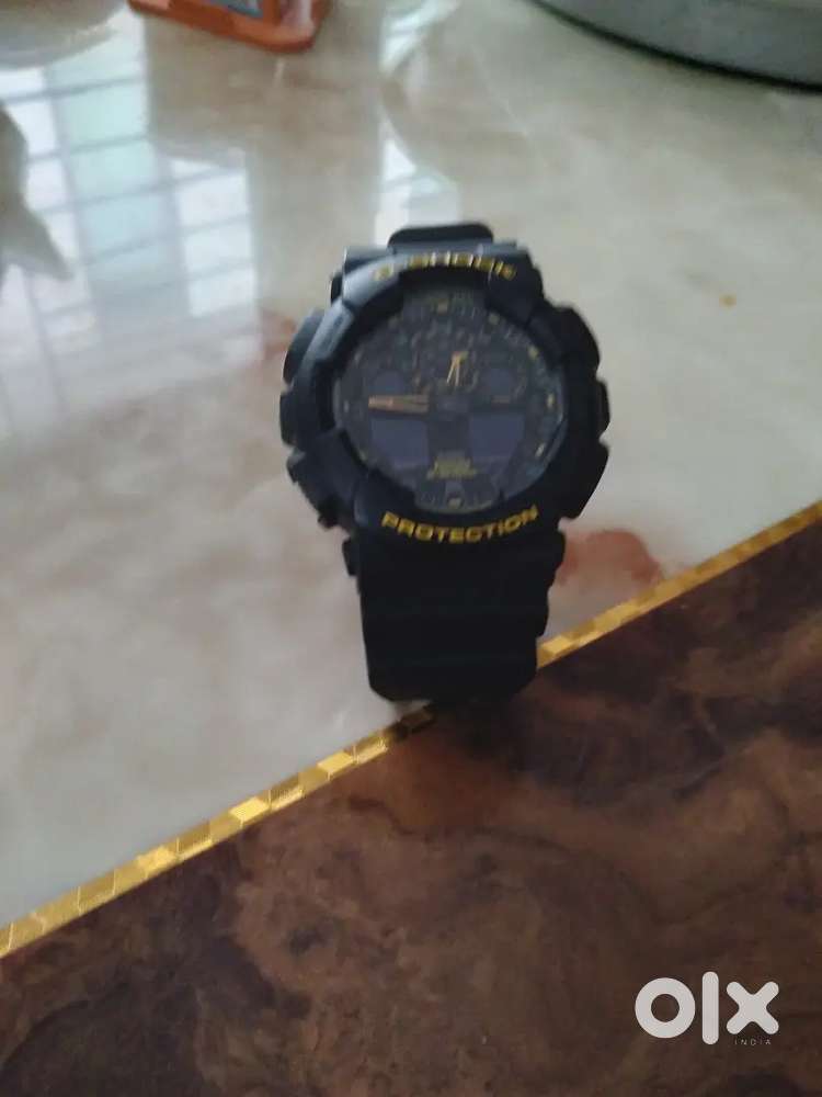 G shock green black mixed colour watch