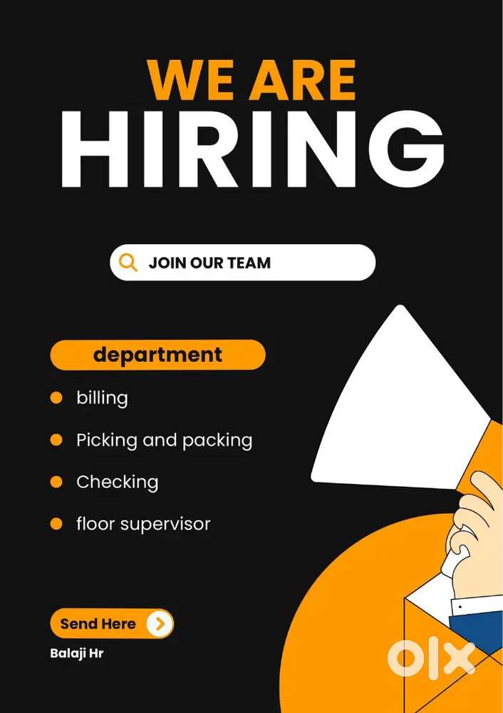 WE ARE HIRING BUILLING EXECUTIVE FOR WAREHOUSE