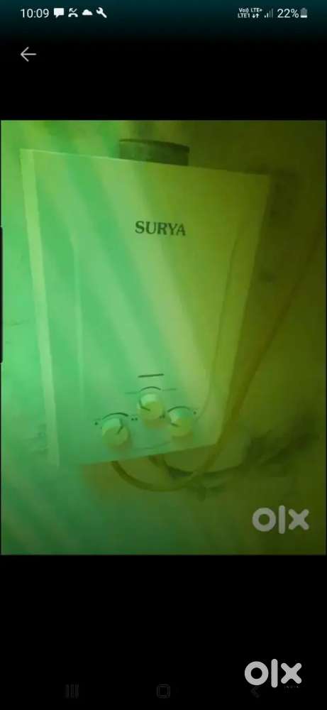 Gas water gyser -2 piece