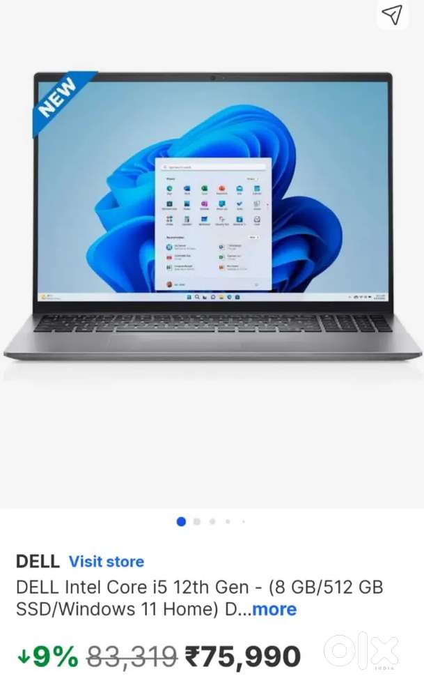 Brand New Dell intel Core i5 Gen Laptop - Huge 20,000 savings