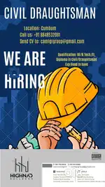 Civil CAD designer/2D for Cumbum, Tamilnadu location