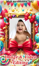 Birthday image and video design