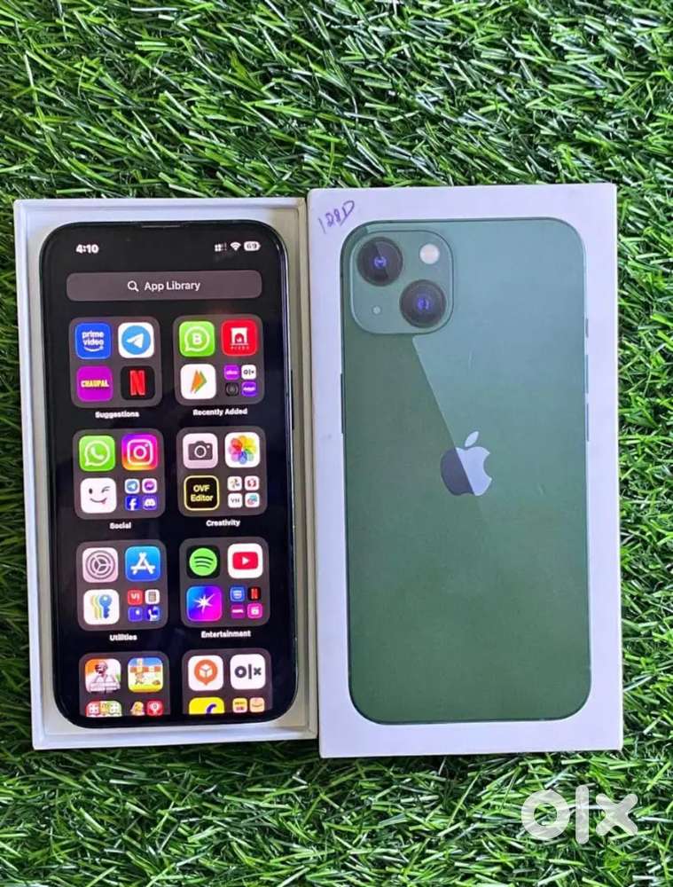 iPhone 13 green 128 gb all accessories available