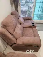 Three seater sofa set n two seater recliner set