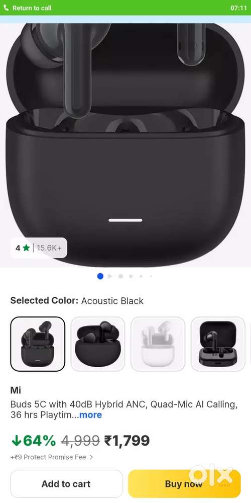MI Earbuds with a good offer. Only 2 days used.