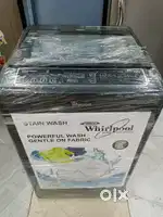 Whirlpool topload washing machine black color with inbuilt steel drum