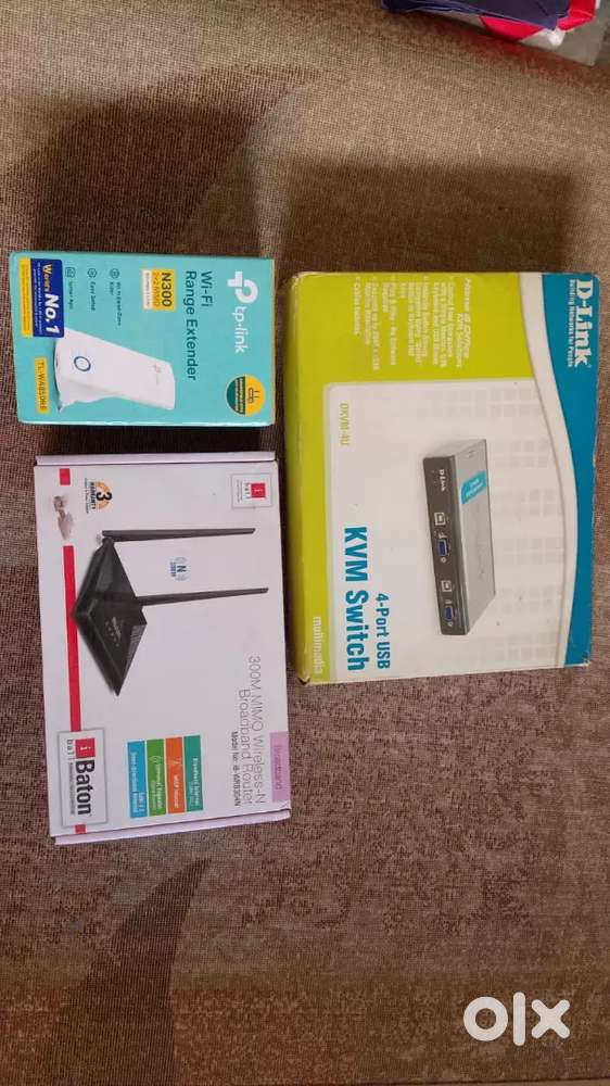 Router and Wi Fi Extender and 4 Port USB
