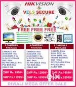HIKVISION CCTV CAMERA WHOLESALE  PRICE  IN  SELAIYUR