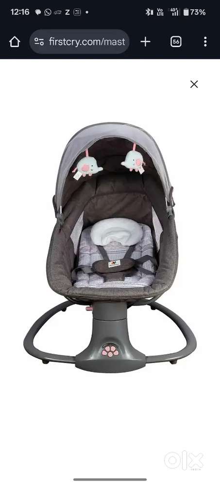 Mastela Deluxe 3 in 1 swing with music and canopy