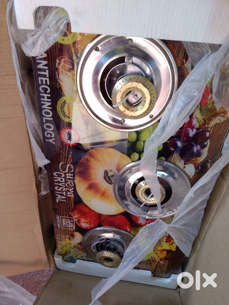 Brand new Surya crystal 3 burner automatic gas stove