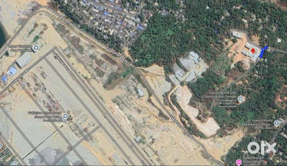 Land for Rent – 41.5 cents; 20 metres from Vizhinjam Port