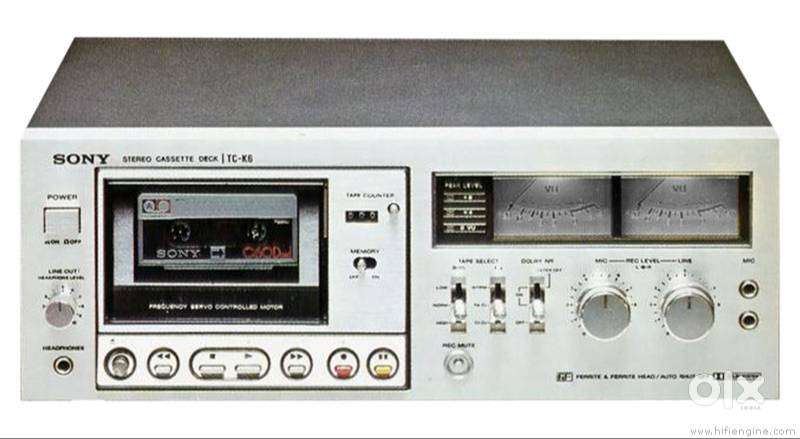 SONY TC-K6  CASSETTE DECK  CODE 9 AV STUDIO