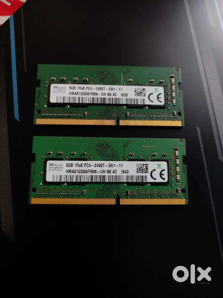 SKhynix KOREA 16gb (8gb ×2) laptop ram sticks