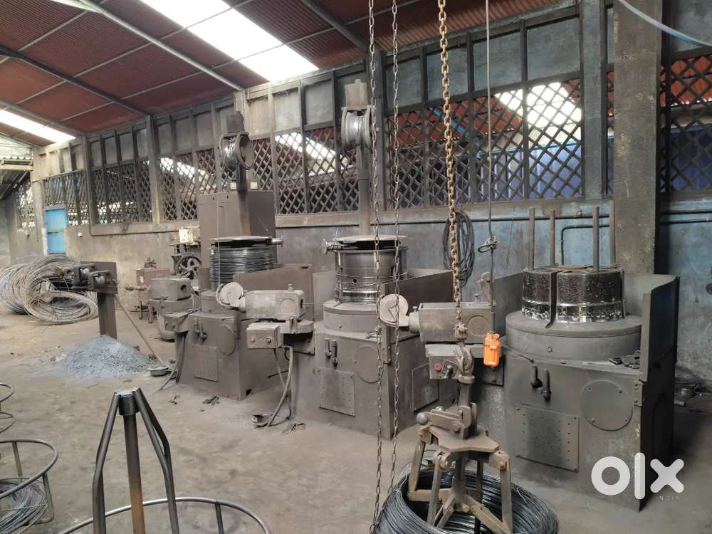 Machines of wire nail manufacturing unit.