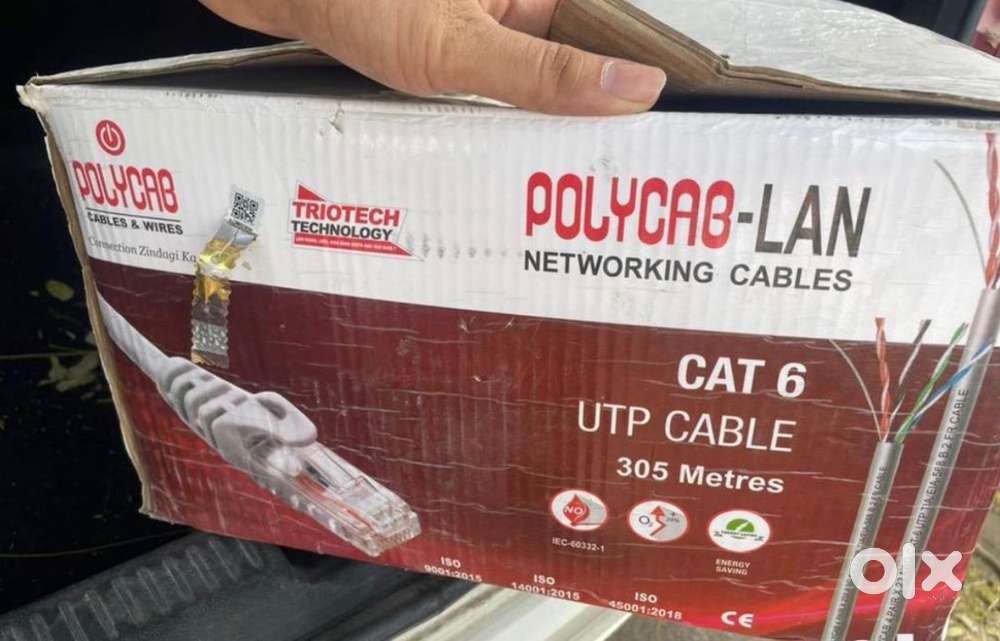 Polycab cat-6 wire 305metre box loose