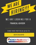 Financial advisor ( part time+work from home)