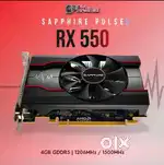 SAPPHIRE PULSE RX 550 GRAPHICS CARD !!