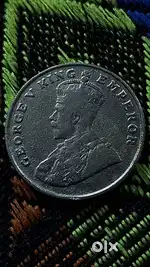 Rare 1919 British India 8 Annas Coin (Bombay Mint)