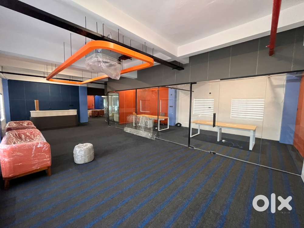 100 Seater 6000 Sqft Plug n play furnished office space for rent kaknd