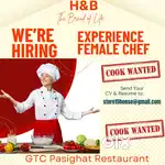 Cook required. Experience Female cook required GTC PASIGHAT