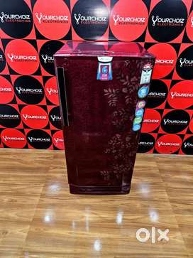 $#_Godrej red colour flower design 5star rating 190ltr single doorfrid
