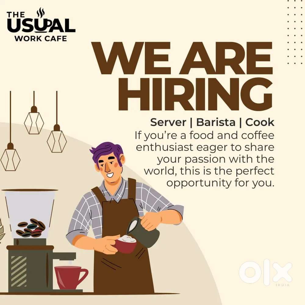 Cook, barista, receptionist