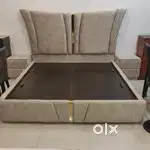 Luxury design full cushion best quality queen size bed with storage fa